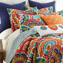 Load image into Gallery viewer, Levtex Home   Serendipity Quilt Set  Twin Quilt + One Standard Pillow Sham   Boho Floral In Orange T
