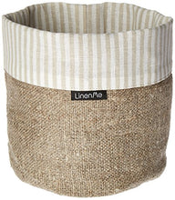 Load image into Gallery viewer, LinenMe Linen Lara Cotton Basket, 6 by 8-Inch, Beige/Natural
