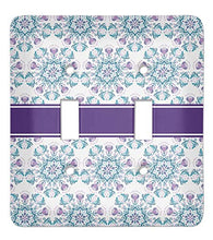 Load image into Gallery viewer, Mandala Floral Light Switch Cover (2 Toggle Plate) (Personalized)
