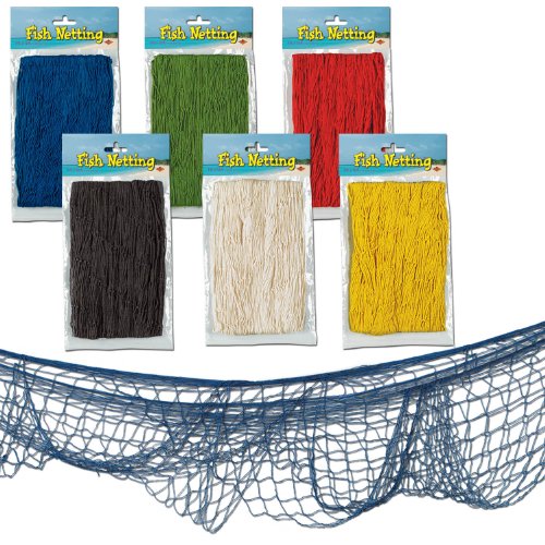 Beistle 50301-A 12-Pack Fish Netting, 4-Feet by 12-Feet