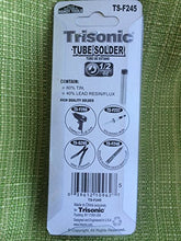 Load image into Gallery viewer, Trisonic 1/2 Ounce 60/40 Tube Solder, 3&quot; Long
