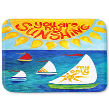 Load image into Gallery viewer, DiaNoche Designs Memory Foam Bath or Kitchen Mats by nJoy Art - You are My Sun Sail, Large 36 x 24 in
