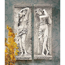 Load image into Gallery viewer, Design Toscano Water Maidens Wall Sculptures, 22 Inch, Dordogne and Seine Set of Two, Polyresin, Cream Stone
