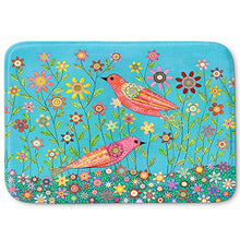 Load image into Gallery viewer, DiaNoche Designs Memory Foam Bath or Kitchen Mats by Sascalia - Bohemian Birds, Large 36 x 24 in
