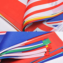 Load image into Gallery viewer, G2PLUS International Flags, 82 Feet 8.2&#39;&#39; x 5.5&#39;&#39; World Flags, 100 Countries Olympic Flags Pennant Banner for Bar, Party Decorations, Sports Clubs, Grand Opening, Festival Events Celebration
