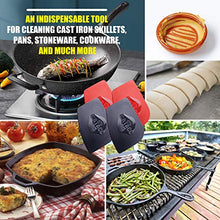 Load image into Gallery viewer, Original Pan Scrapers Set, 4 Pack Flexible Thicker Polycarbonate Plastic Pan Scraper Tools for Cast Iron Skillets, Cookware, Pans, Dishes and Pots
