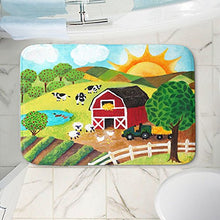 Load image into Gallery viewer, DiaNoche Designs Memory Foam Bath or Kitchen Mats by Nicola Joyner - Daybreak on the Farm, Large 36 x 24 in
