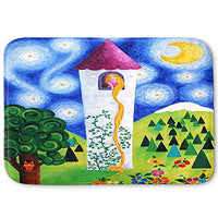 DiaNoche Designs Memory Foam Bath or Kitchen Mats by nJoy Art - Rapunzels Tower, Large 36 x 24 in