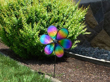 Load image into Gallery viewer, In the Breeze 6-Petal Rainbow Whirl Flower Spinner, 12-Inch
